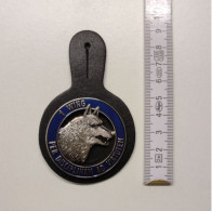 MEDAILLE ECUSSON POLICE GENDARMERIE PATCH BADGE CANINE K9 -1 WING PER DISCIPLINAM AD VIRTUTEM - Politie & Rijkswacht