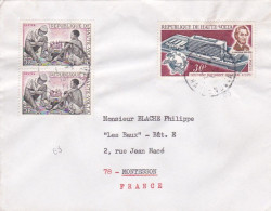 HAUTE VOLTA--1971--Lettre De OUGADOUGOU Pour MONTESSON -78 (France)--timbres Divers Sur Lettre ...cachets - Obervolta (1958-1984)