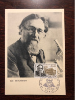 FRANCE FDC CARD 1966 YEAR METCHNIKOFF MICROBIOLOGY HEALTH MEDICINE STAMPS - Covers & Documents