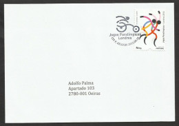 Portugal Jeux Paralympiques London 2012 FDC Cachet Açores Paralympic Games FDC Azores Postmark - FDC
