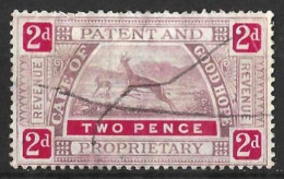 SOUTH  AFRICA.." C.O.G.H..."....KING EDWARD VII..(1901-10.).."..PATENT OFFICE.."......2d......BF12.......USED.... - Cape Of Good Hope (1853-1904)