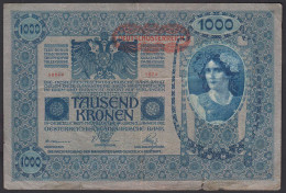 Österreich - Austria 1000 Kronen 1919 (1902) Banknote  Pick 60 Gebraucht  (25861 - Oesterreich