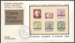 Zypern - Cyprus 1980 Block 11 Auf FDC     (65064 - Sonstige & Ohne Zuordnung