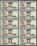 Indonesien - Indonesia - 10 Stück á 1000 Rupiah 1987 Pick 124 UNC (1)   (89200 - Other - Asia