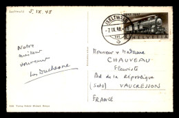 SUISSE - TIMBRE N°442 SEUL SUR LETTRE - VOYAGE LE 7.9.1948 - CACHET ISELTWALD - Marcophilie