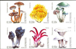 LUXEMBOURG, LUXEMBURG 2004, 1/2 MH, MI 1628 - 1633,Yv 1576-1581,  Mushrooms Pilze Champignons, POSTFRISCH, NEUF - Unused Stamps