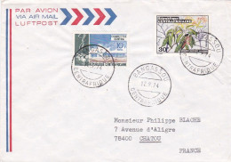 CENTRAFRICAINE-1974-Lettre BANGASSOU  Pour CHATOU -78 (France)-timbres Divers Sur Lettre.....cachets - Zentralafrik. Republik