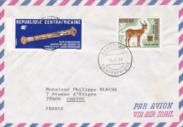 CENTRAFRICAINE-1976-Lettre BANGASSOU  Pour CHATOU -78 (France) - Timbres Divers Sur Lettre.....cachets - Zentralafrik. Republik