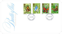 1981 Butterflies Unaddressed FDC Tt - 1981-1990 Em. Décimales