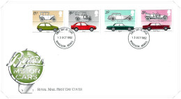 1982 Cars Unaddressed FDC Tt - 1981-1990 Em. Décimales