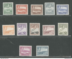 1938 ANTIGUA, Stanley Gibbons N. 98/109 , Effige In Riquadro Di Giorgio VI , 12 - Other & Unclassified