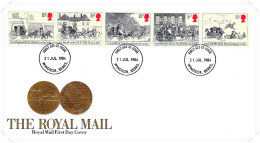 1984 Mail Coach Unaddressed FDC Tt - 1981-1990 Dezimalausgaben