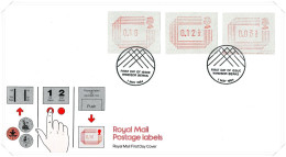 1984 Royal Mail Frama Postage Labels Unaddressed FDC Tt - 1981-1990 Em. Décimales