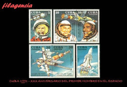 CUBA MINT. 1991-04 XXX ANIVERSARIO DEL PRIMER HOMBRE EN EL ESPACIO - Unused Stamps