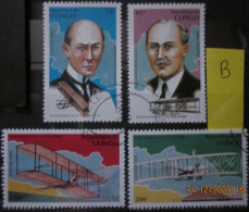 CONGO 17/12/1993 ~ 90th ANNIVERSARY OF THE FIRST POWERED FLIGHT, LOT B ~  VFU #03089 - Afgestempeld