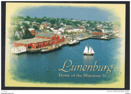 LUNENBURG - Home Of The Bluenose II - Voilier Sailing Boat - Harbor CANADA Stamp USA (2 Scans) - Sonstige & Ohne Zuordnung