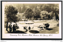 Real Photo Postcard Harrison Hotel Swimming Pool - Harrison Hot Springs - Canada British Columbia - Autres & Non Classés