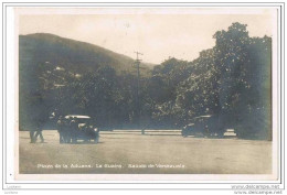 Venezuela - Plaza De La Aduana - La Guaira Real Photo Postcard - Cars - Venezuela