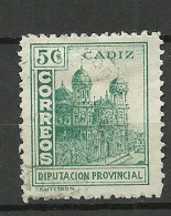 SPAIN Spanien Espana 1930ies Civil War Cadiz Diputation Provincial Guerra Civil O - Vignetten Van De Burgeroorlog