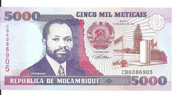 MOZAMBIQUE 5000 METICAIS 1991 UNC P 136 - Mozambique