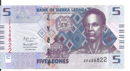 SIERRA LEONE 5 LEONES 2022 UNC P 36 - Sierra Leona