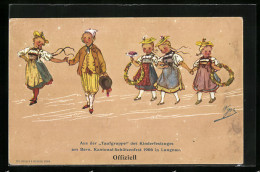Künstler-AK Langnau, Taufgruppe Des Kinderfestzuges Am Bern. Kantonal-Schützenfest 1906  - Hunting