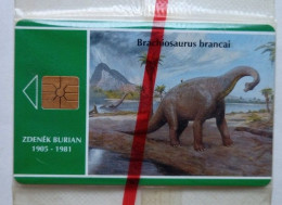 Czech Republic SPT  10 Units  MINT - Dinosaur - Brachiusaurus Brancai ( 3000 Mintage ) - República Checa