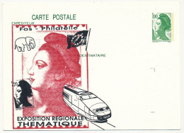 Entier Repiqué - 1,90 Liberté - Exposition Régionale Thématique - FOS SUR MER - 1988 - Neuf - Cartoline Postali Ristampe (ante 1955)