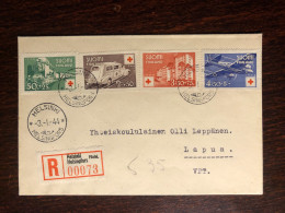 FINLAND FDC COVER 1944 YEAR RED CROSS HEALTH MEDICINE - Covers & Documents