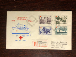 FINLAND FDC COVER 1964 YEAR RED CROSS HEALTH MEDICINE - Covers & Documents