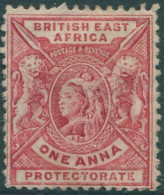 British East Africa 1896 SG66 1a Carmine-rose QV MNG (amd) - Kenya (1963-...)
