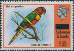 Solomon Islands 1975 SG299 $2 Duchess Lorikeet MNH - Solomon Islands (1978-...)