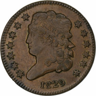 États-Unis, Half Cent, Classic Head, 1829, Philadelphie, Cuivre, SUP, KM:41 - Half Cents