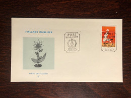 FINLAND FDC COVER 1970 YEAR DISABLED PEOPLE IN SPORTS HEALTH MEDICINE - Briefe U. Dokumente