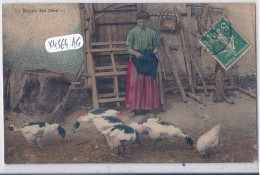 LE REPAS DES OIES - BELLE SCENE DE TRAVAIL- ELD - Paysans