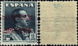 ANDORRE (Espagnol) / ANDORRA - 1928 1 Pta Pizarra - Mi.10B - Nuevo** (c.45€) - Ungebraucht