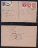 Nigeria 1948 Registered Cover 1p + 2x1½p LOKOJA X LAGOS - Nigeria (...-1960)