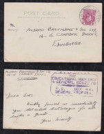 Nigeria 1948 Postcard 1p ABONNEMA X EDINBURGH England - Nigeria (...-1960)