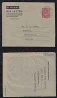 Northern Rhodesia 1953 Aerogramme Stationery Air Letter LIVINGSTONE To England - Rhodésie Du Nord (...-1963)