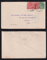 South Africa 1915 Censor Cover EAST LONDON X TOLEDO USA - Briefe U. Dokumente