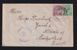 South Africa 1919 Censor Cover To ZÜRICH Switzerland - Covers & Documents