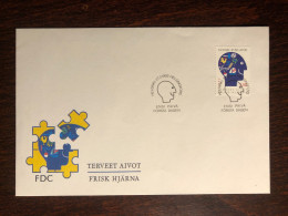 FINLAND FDC COVER 1992 YEAR PSYCHIATRY MENTAL HEALTH MEDICINE STAMPS - Covers & Documents