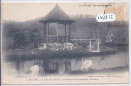 LAFAUCHE- LA FERME DE LAVAUX- LE KIOSQUE ET LES PASSERELLES DUR L ETANG- LES CYGNES - Autres & Non Classés