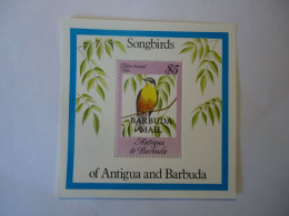 BARBUDA  ANTIGUA OVERPRINT    MNH  STAMPS  SHEET  BIRD BIRDS  1984 - Anatre