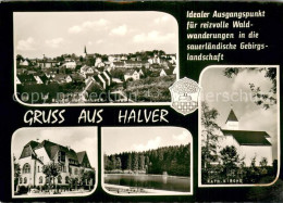 73701513 Halver Gesamtansicht Kath. Kirche Amtsverwaltung Waldfreibad Halver - Halver