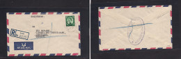 U.A.E.. 1957 (June 4) Dubai - Germany, Stuttgart. Registered 75NP QEII Ovptd New Currency Issue Tied Cds. VF + - Otros & Sin Clasificación
