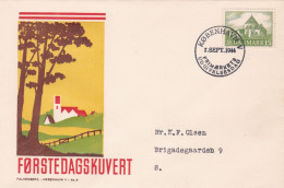 Osterlars Round-church - 1944 - FDC