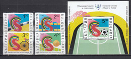 Bulgaria 1993 - World Summer Games For Deaf - SOFIA'93, Mi-Nr. 4062/65+Bl. 223, MNH** - Ungebraucht