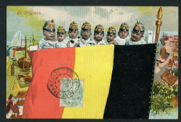 CPA - Carte Postale - Fantaisie - Drapeau - La BELGIQUE Avec Des Enfants (CP24359OK) - Scènes & Paysages