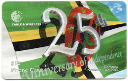 Dominica - Dominica's 25th Anniversary Of Independence. (Red Chip) - Dominica